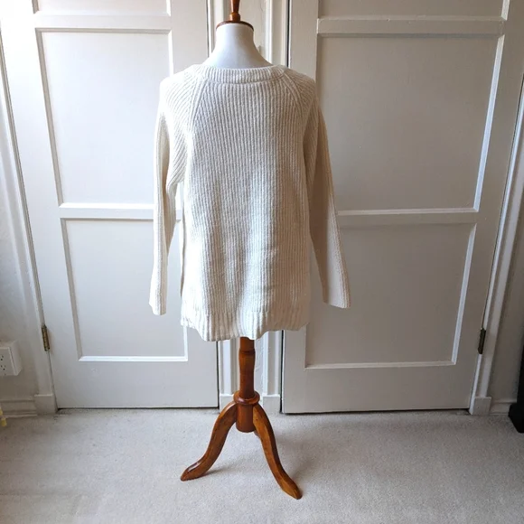 Soft Surroundings cream colored crew neck sweater - Picture 4 of 8